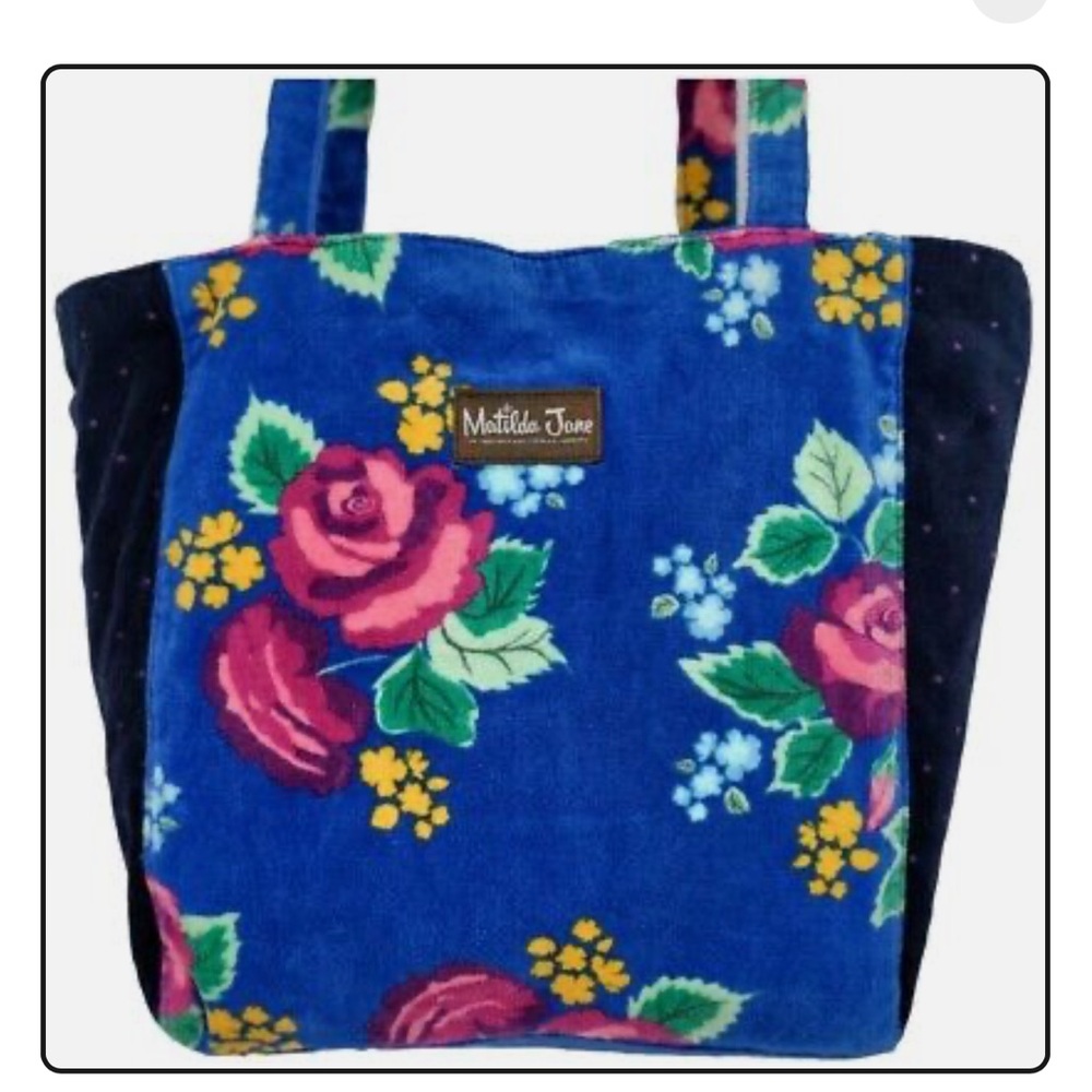 Matilda Jane LARGE Sweet Sunshine Blue Tote Only EUC